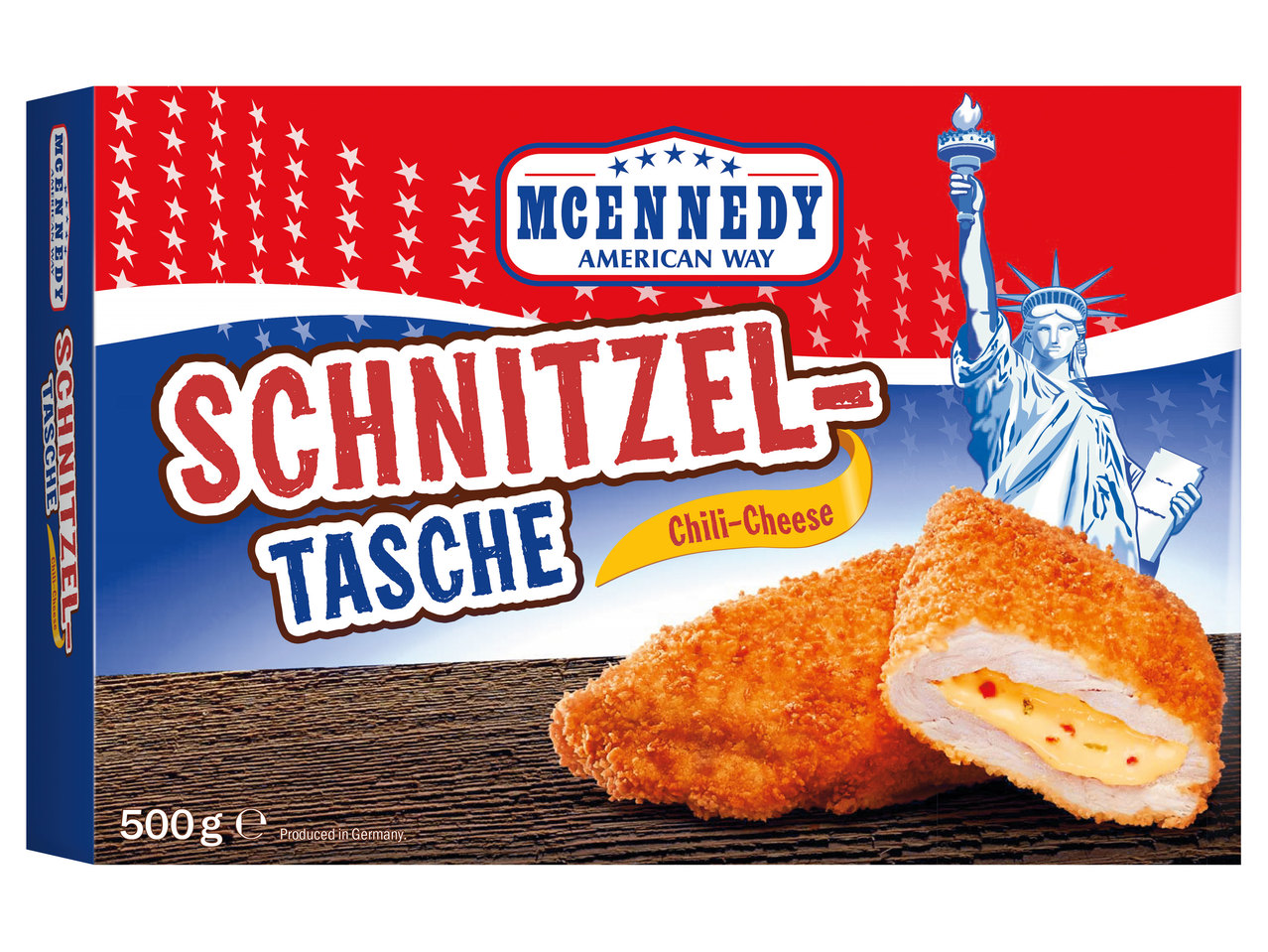 MCENNEDY Schnitzeltasche Chili-Cheese