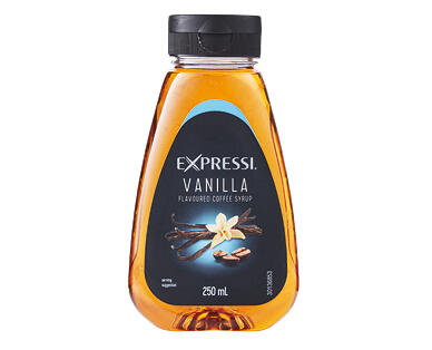 Expressi Coffee Syrups 250ml – Vanilla or Hazelnut