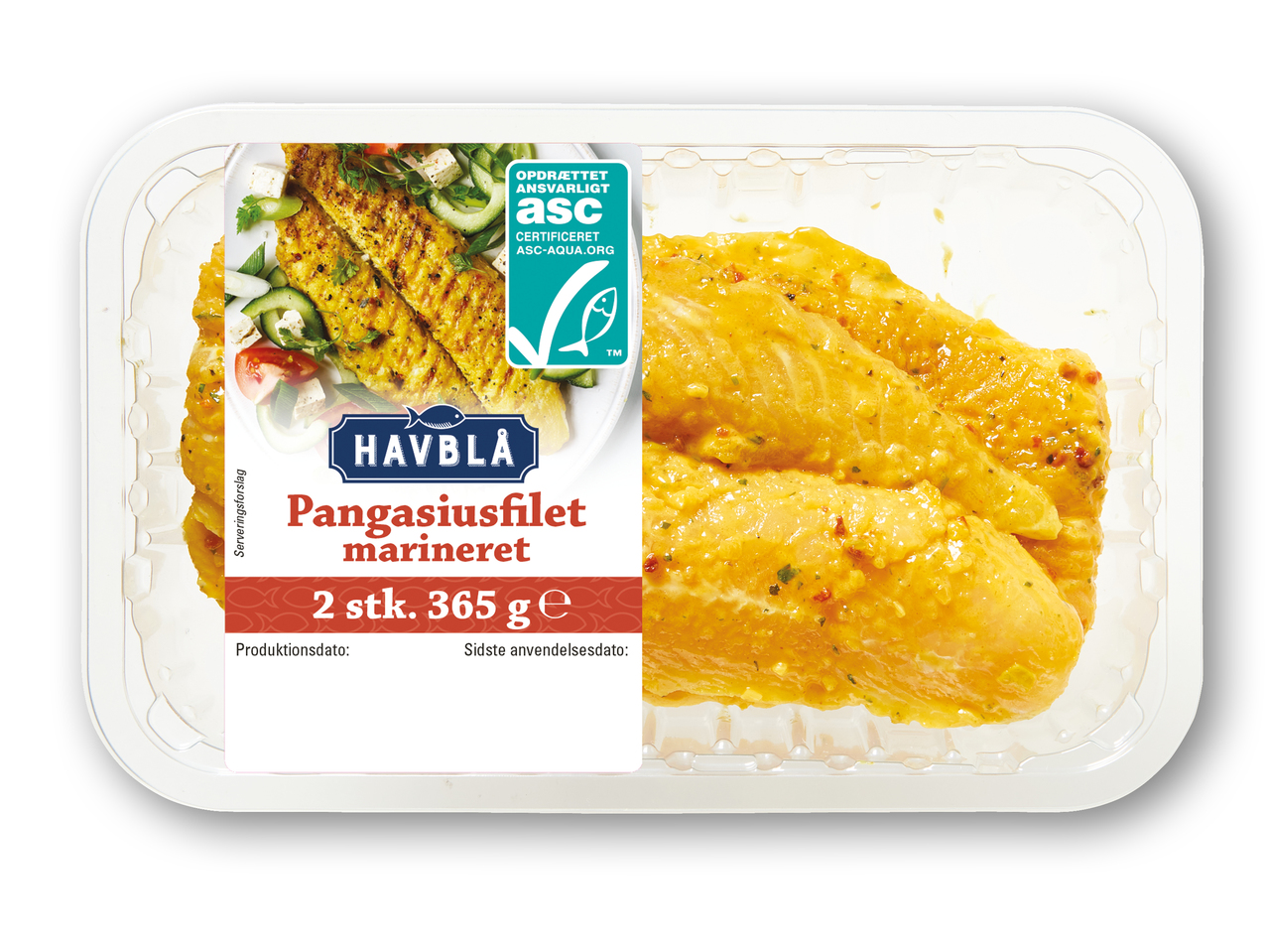 HAVBLÅ Pangasiusfilet marineret