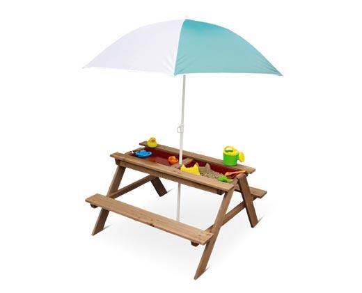 Bee Happy 
 3-in-1 Wooden Picnic Table
