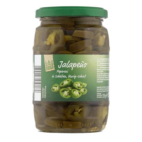 KING'S CROWN Pfefferoni Mix scharf, Jalapeno grün