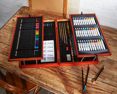 Deluxe Wooden Art Box Set