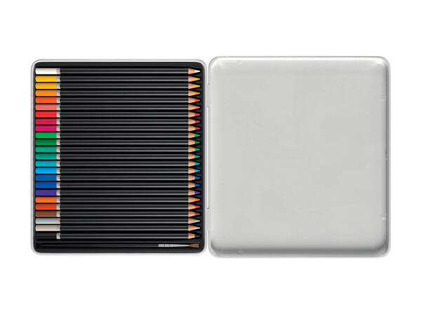 Crayons de couleur aquarellables, 25 pièces