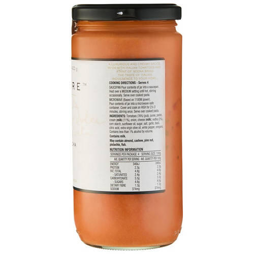 Vodka Tomato Pasta Sauce 400g
