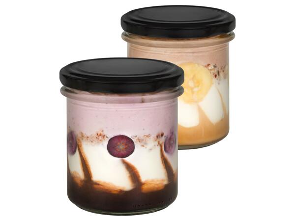 ŘEMESLNÝ JOGURT VE SKLE
