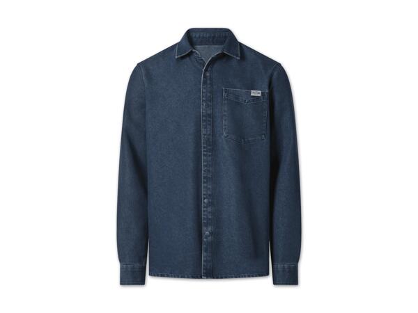 Herren Jeanshemd