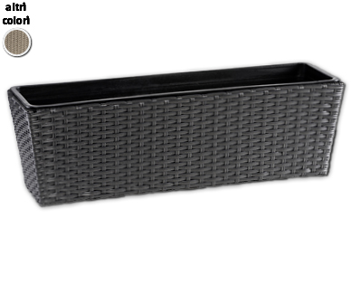 Fioriera da balcone stile rattan GARDENLINE(R)