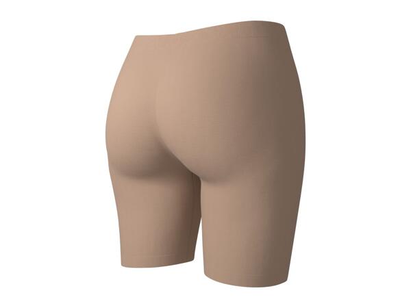 Ladies' Beige Seamless Anti-Chafing Shorts