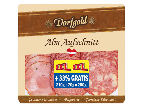 DORFGOLD Alm-Aufschnitt 210 g + 70 g gratis
