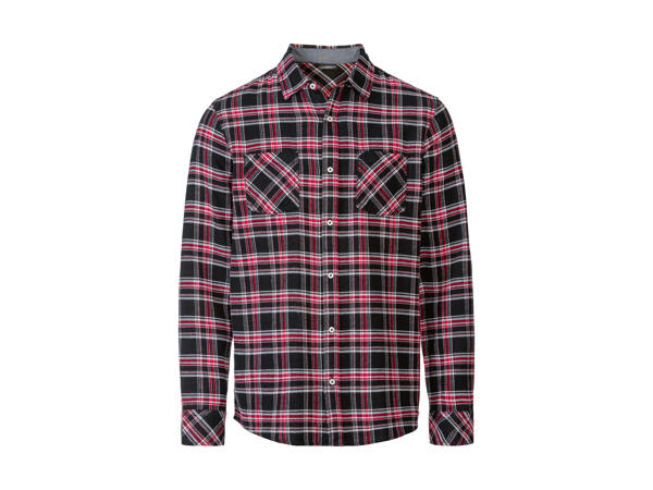 LIVERGY(R) Flonel-/Jeansskjorte