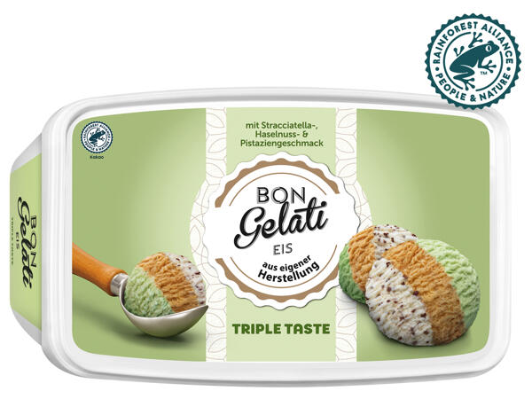 Triple Taste Pistazie/Nuss/Stracciatella