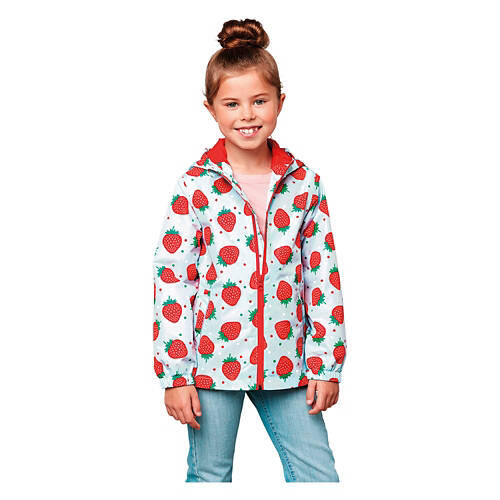 Children's Rain Jacket - Strawberry, S