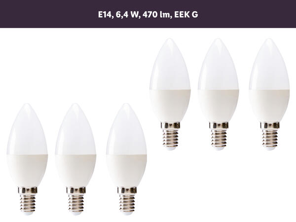 LED-Leuchtmittel, 6 Stück