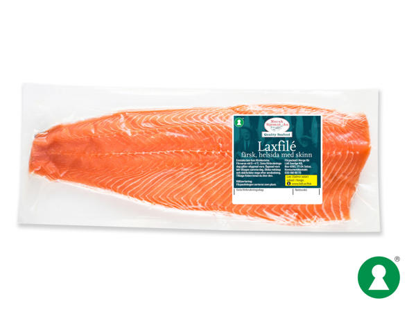 Färsk laxfilé - helsida