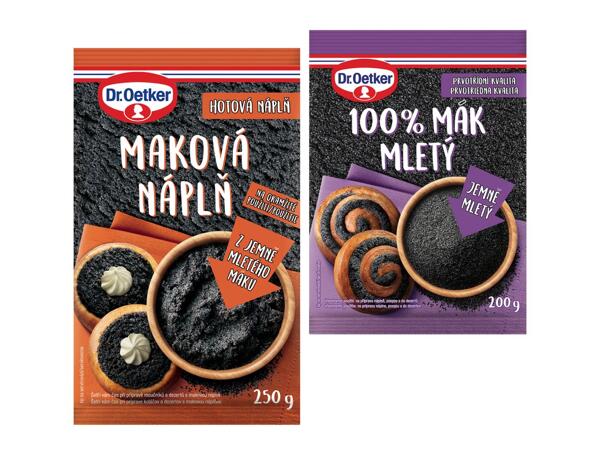 DR. OETKER 100% MLETÝ MÁK / MAKOVÁ NÁPLŇ