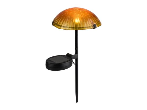 Orange Solar Mushroom Garden Stake Light