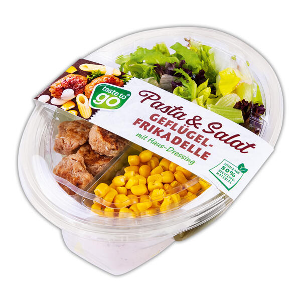 Pasta & Salat mit Dressing