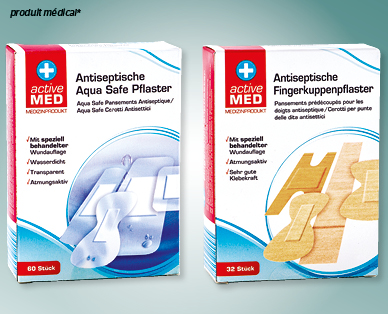 Pansements antiseptiques ACTIVE MED