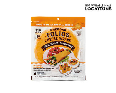 Folios Cheddar & Parmesan Cheese Wraps