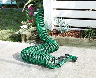 Coiled Garden Hose Set 15m