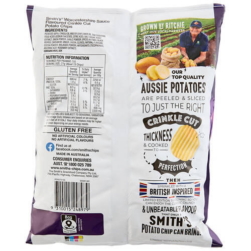 Crinkle Cut Worcestershire Sauce 150g