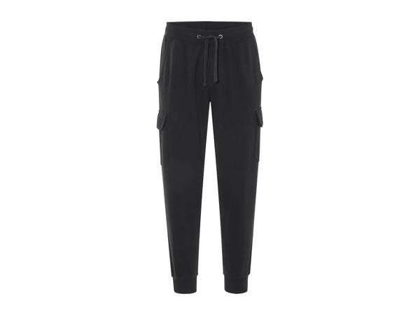 Livergy Men's Cargo Joggers - Black