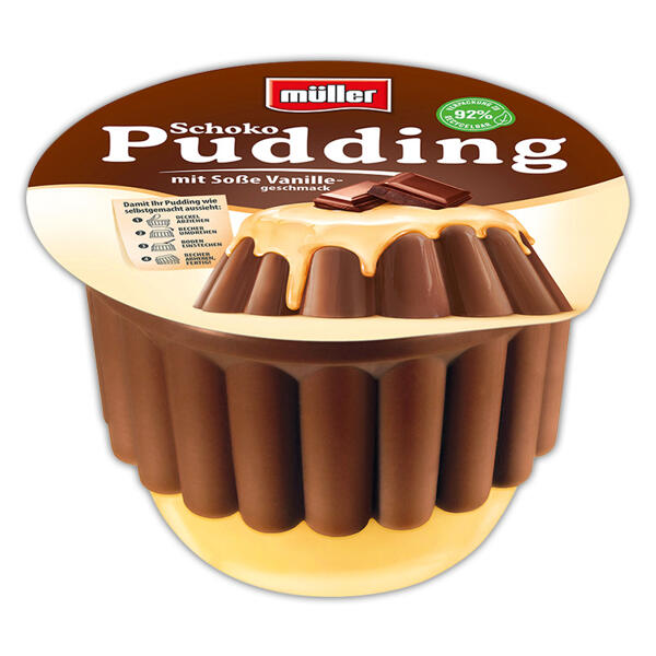 Pudding mit Soße