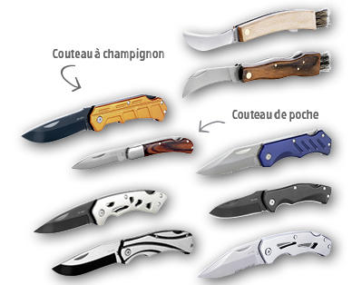 Couteau de poche/ à champignon ADVENTURIDGE(R)