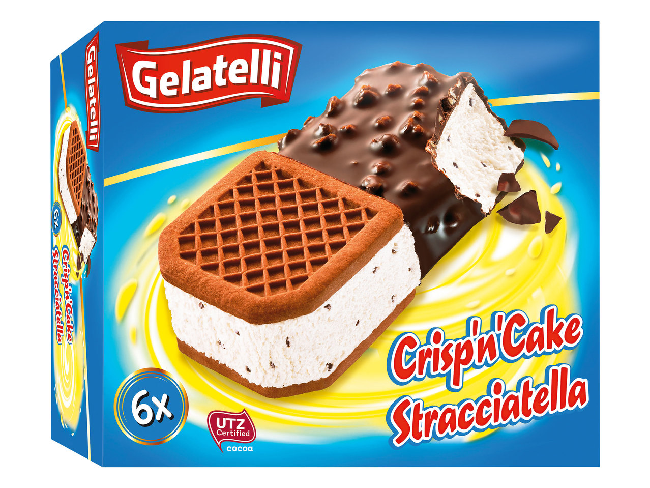 GELATELLI Crisp‘n‘Cake Stracciatella