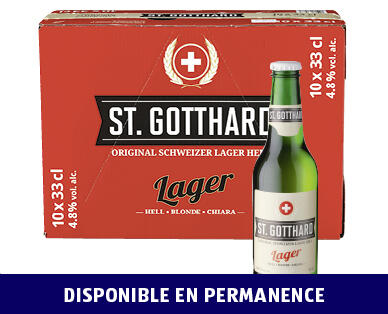 ST. GOTTHARD 
 BIÈRE LAGER BLONDE