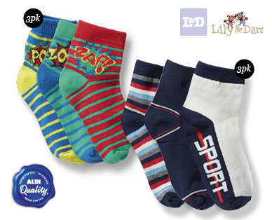 CHILDREN'S SOCKS 3PK