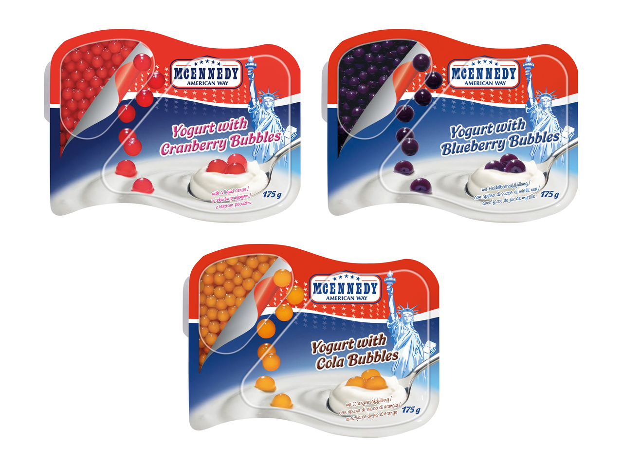 Yogourt avec bulles