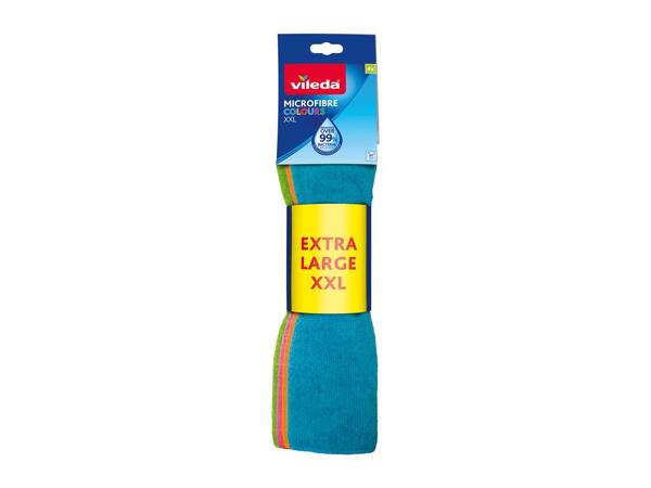 Vileda Microfibre All Purpose Cloths XXL - 4 pack