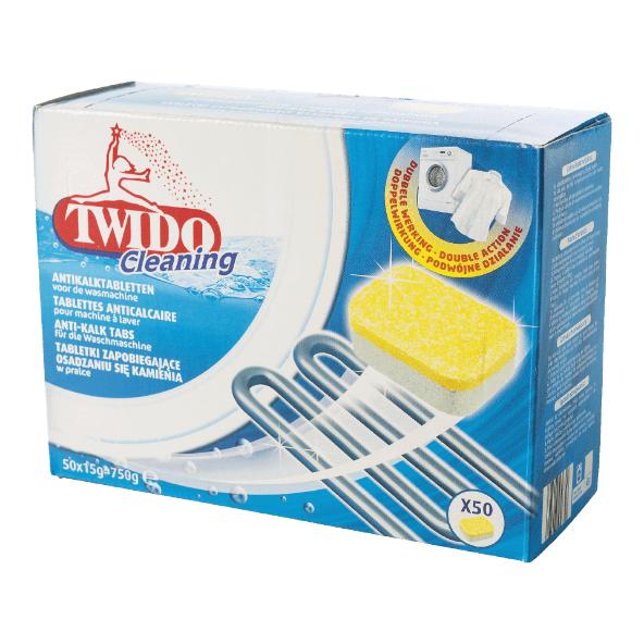 Tablettes anticalcaire pour lave-linge, 50 pcs