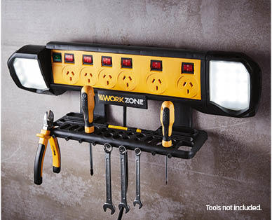 Wall Mounted Powerboard with LEDs