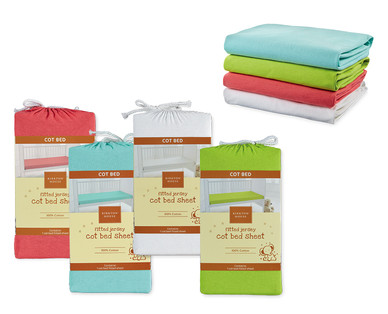 Fitted Jersey Cot Bed Sheet