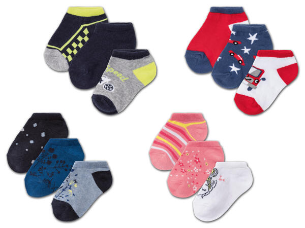 Kleinkinder Sneakersocken, 3 Paar