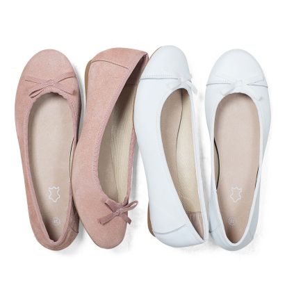 Lederballerina für Damen