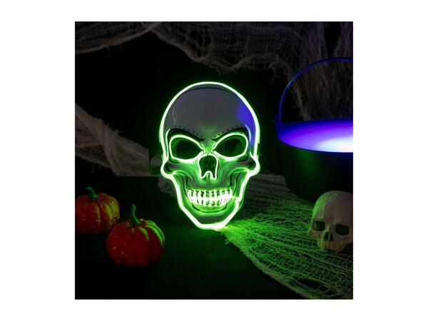 Haunted House Neon Lit Skull Mask