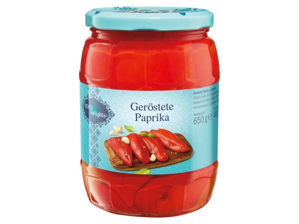 Paprikaschoten geröstet in Öl