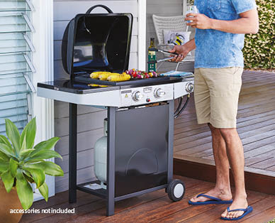 2 Burner Hooded BBQ