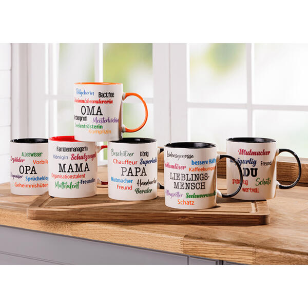 Tasse "Word Cloud"
