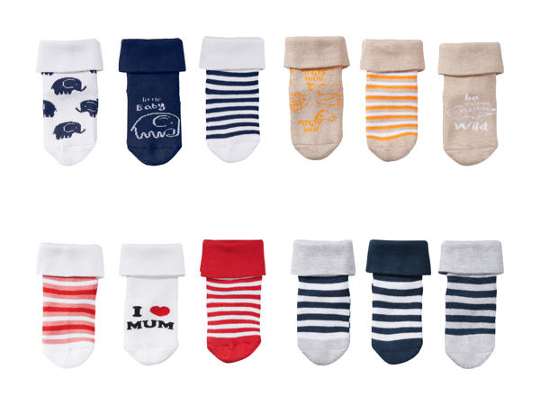 Socquettes pour bébé, 3 paires1