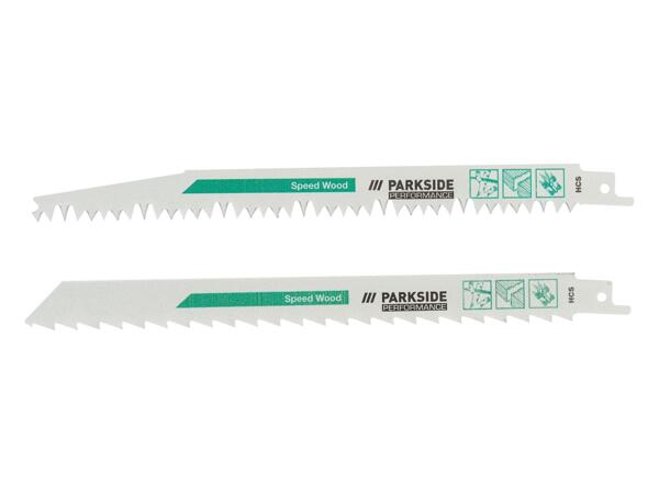 Sabre saw blade set, 2 pieces