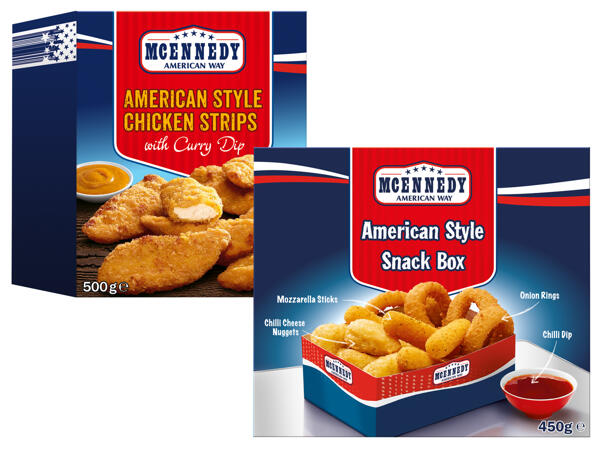American Style Snack Box oder Chicken Strips
