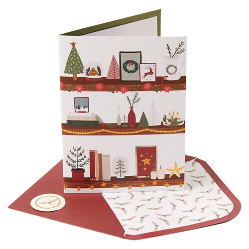 Holiday Greeting Card - Holiday Shelf