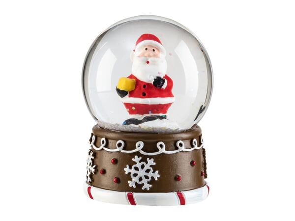 Livarno Home Mini Snow Globe With Santa Claus