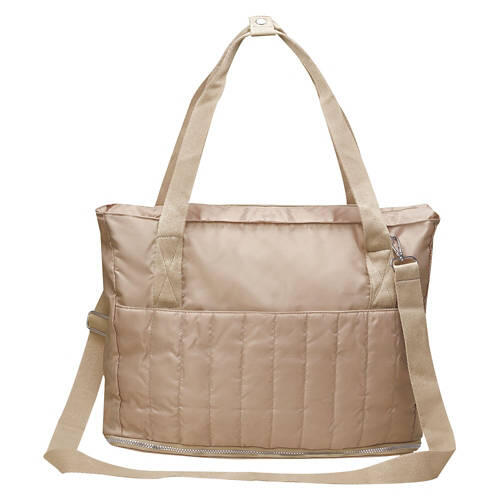 Foldable Tote, Beige