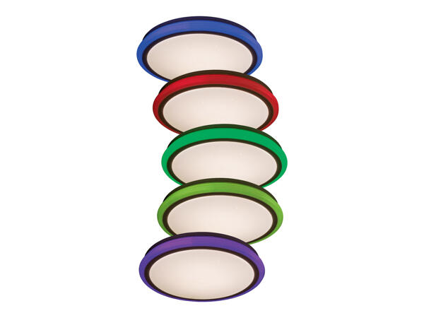 STROPNÍ LED SVÍTIDLO S NASTAVITELNÝM TÓNEM BARVY A RGB