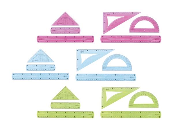 Set de géométrie, 3 pièces